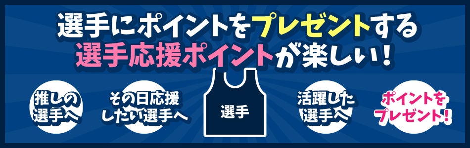 選手応援ポイント